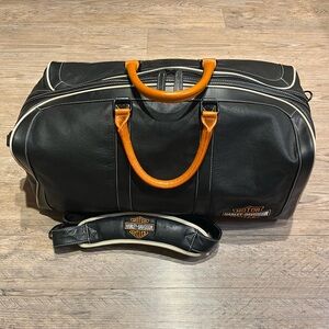 HARLEY DAVIDSON Leather Duffle Bag